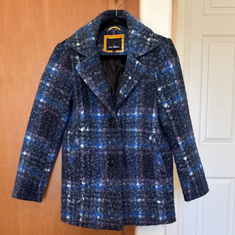 Sam Edelman Plaid Teddy Coat Size S